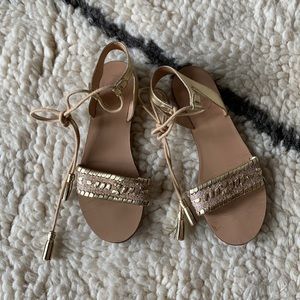 Jack Rogers Gold Sandals